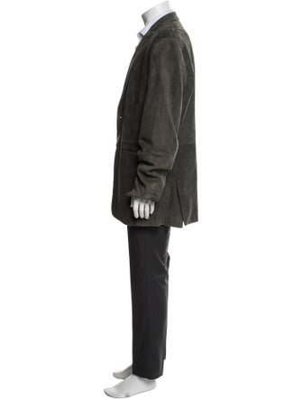John Varvatos Suede Overcoat