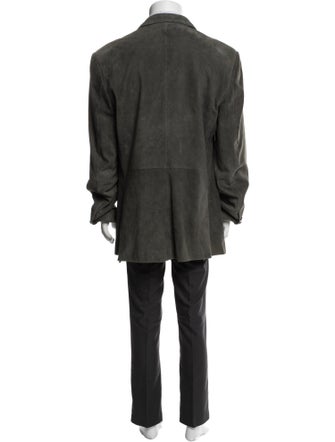 John Varvatos Suede Overcoat