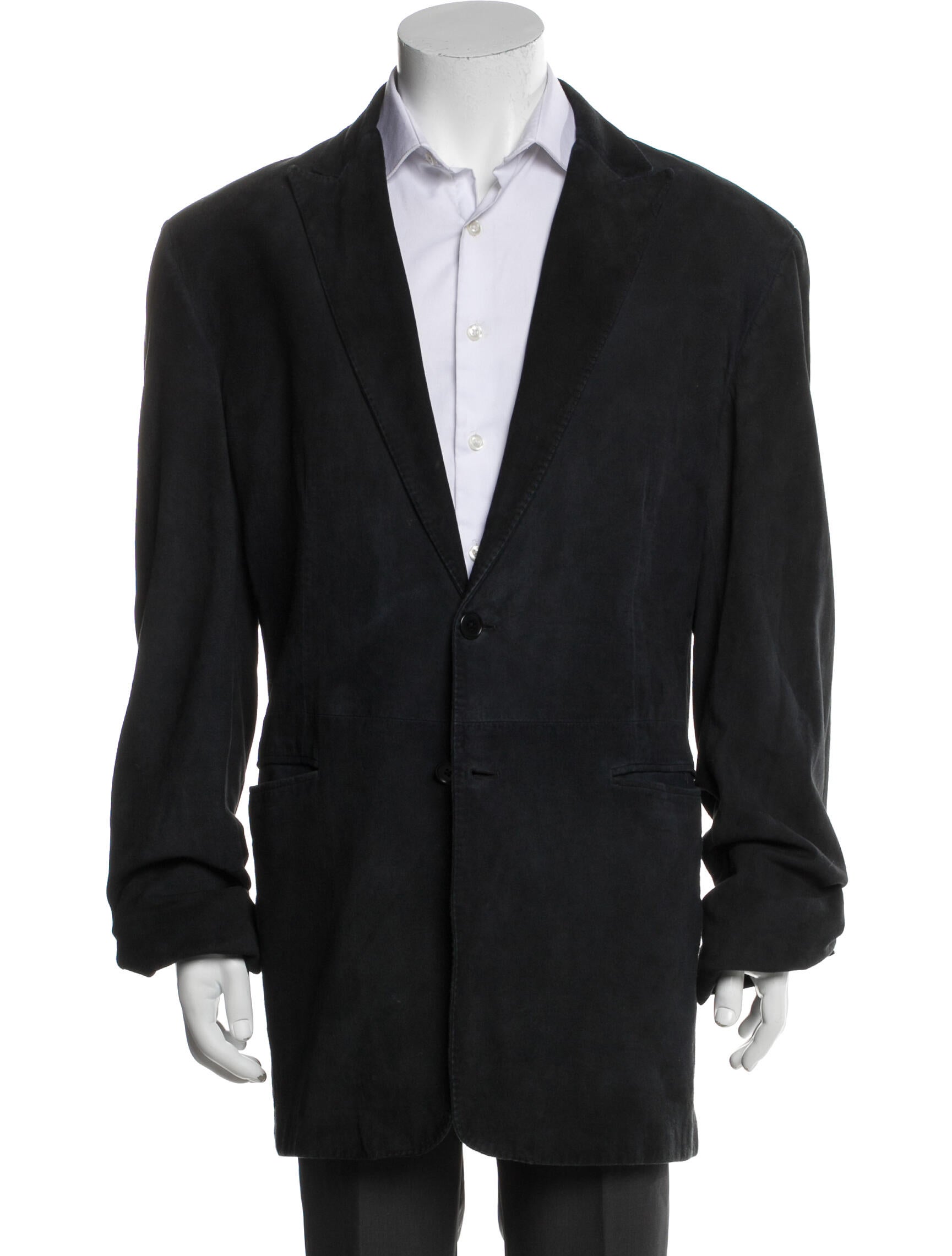 John Varvatos Suede Overcoat