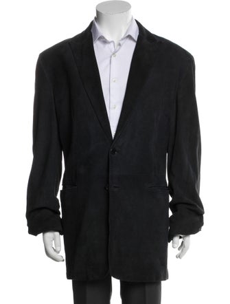 John Varvatos Suede Overcoat