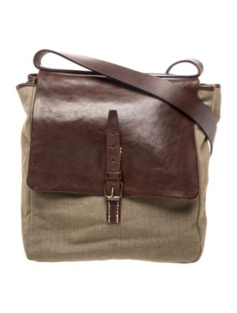 John Varvatos Leather Shoulder Bag