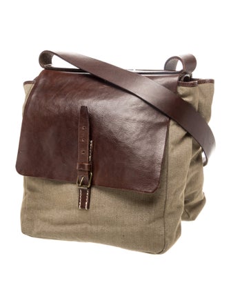 John Varvatos Leather Shoulder Bag