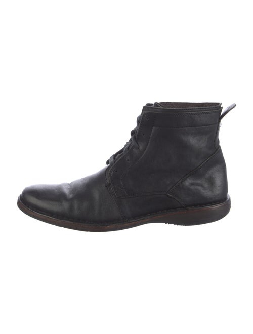 John Varvatos Leather Lace-Up Boots
