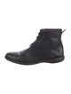 John Varvatos Leather Lace-Up Boots