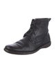 John Varvatos Leather Lace-Up Boots