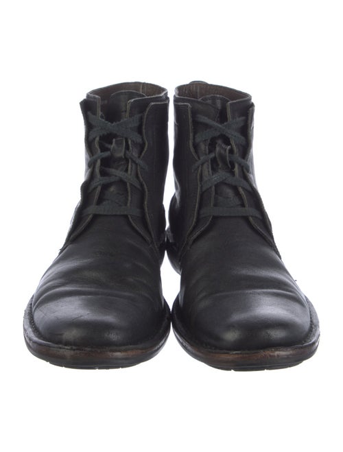 John Varvatos Leather Lace-Up Boots