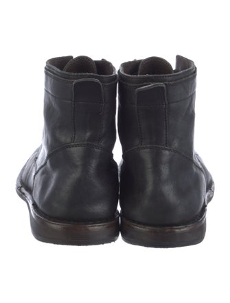 John Varvatos Leather Lace-Up Boots