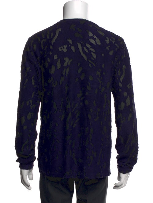 John Varvatos Printed Crew Neck Cardigan