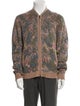 John Varvatos Printed V-Neck Cardigan