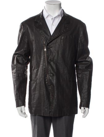 John Varvatos Linen Moto Jacket