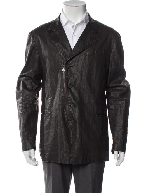 John Varvatos Linen Moto Jacket
