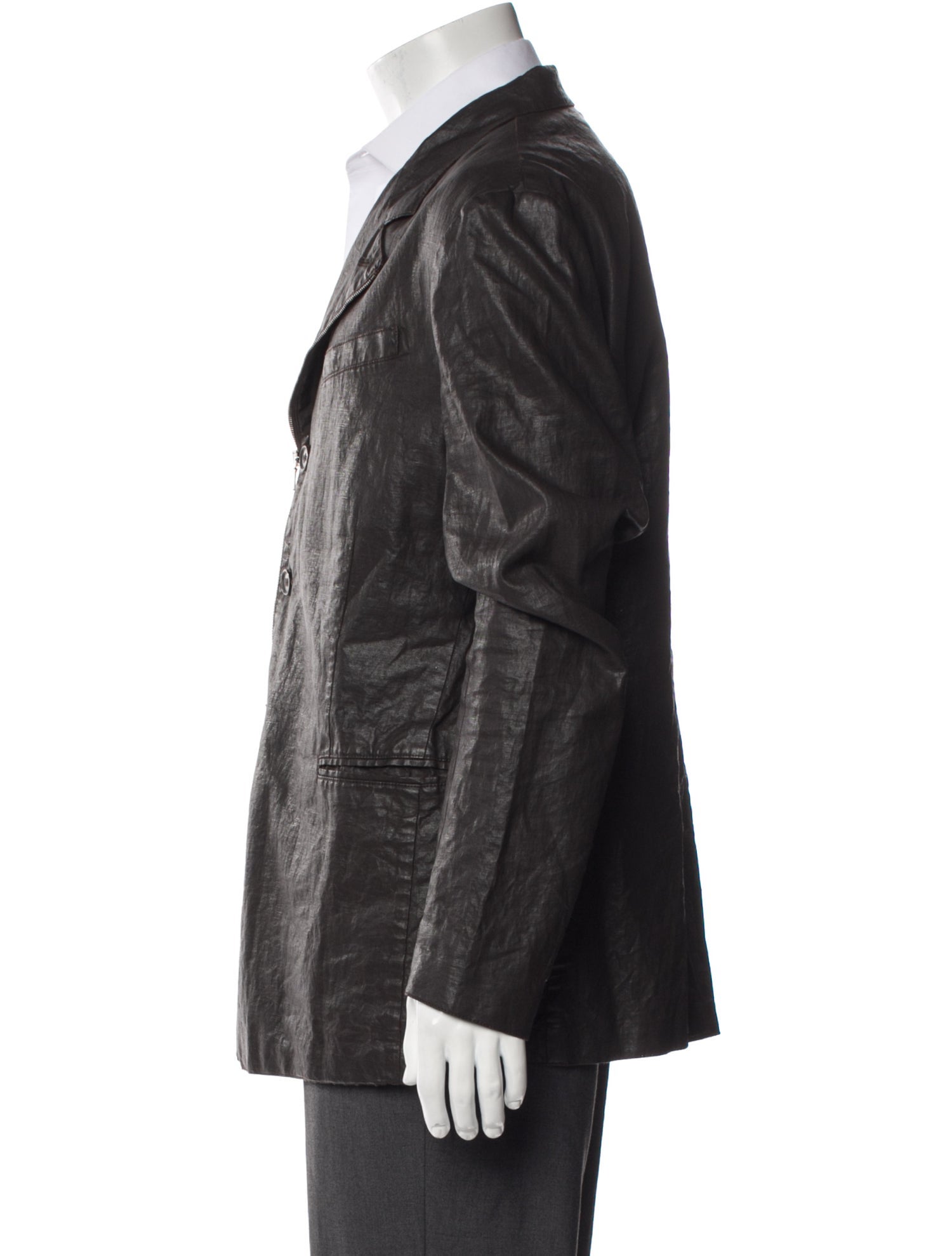 John Varvatos Linen Moto Jacket