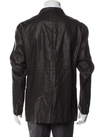 John Varvatos Linen Moto Jacket
