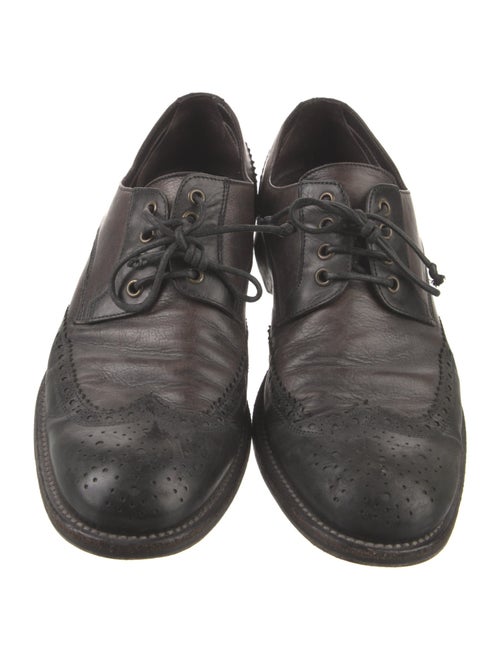 John Varvatos Leather Eyelet Trim Brogues