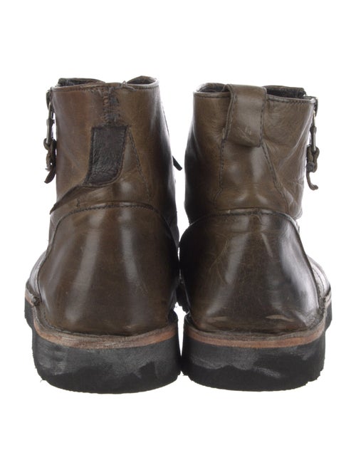 John Varvatos Leather Lace-Up Boots
