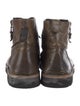 John Varvatos Leather Lace-Up Boots