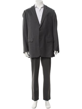 John Varvatos Wool Striped Two-Piece Blazer