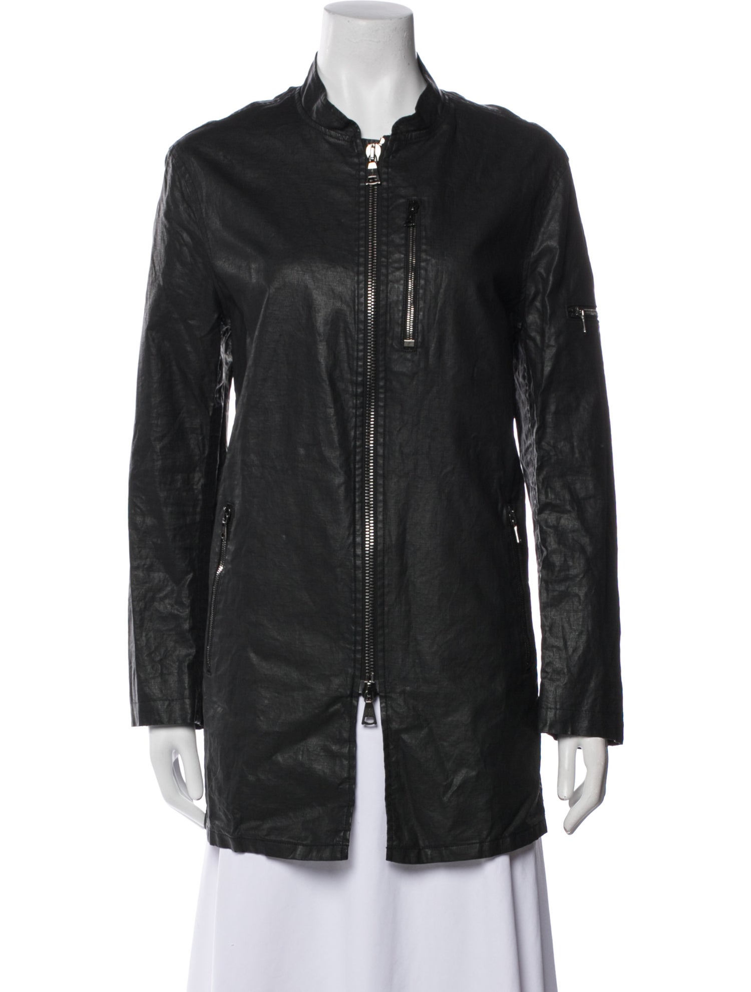 John Varvatos Linen Moto Jacket