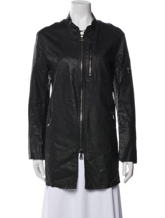 John Varvatos Linen Moto Jacket