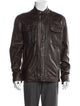 John Varvatos Eel Skin Moto Jacket