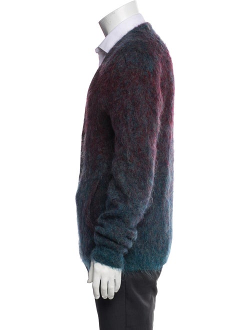 John Varvatos Printed V-Neck Cardigan