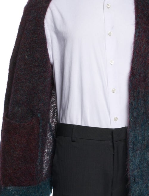 John Varvatos Printed V-Neck Cardigan