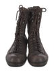 John Varvatos Leather Combat Boots