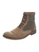 John Varvatos Suede Lace-Up Boots