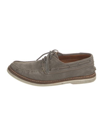 John Varvatos Suede Boat Shoes