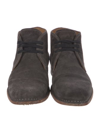 John Varvatos Suede Lace-Up Boots