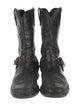 John Varvatos Leather Studded Accents Boots