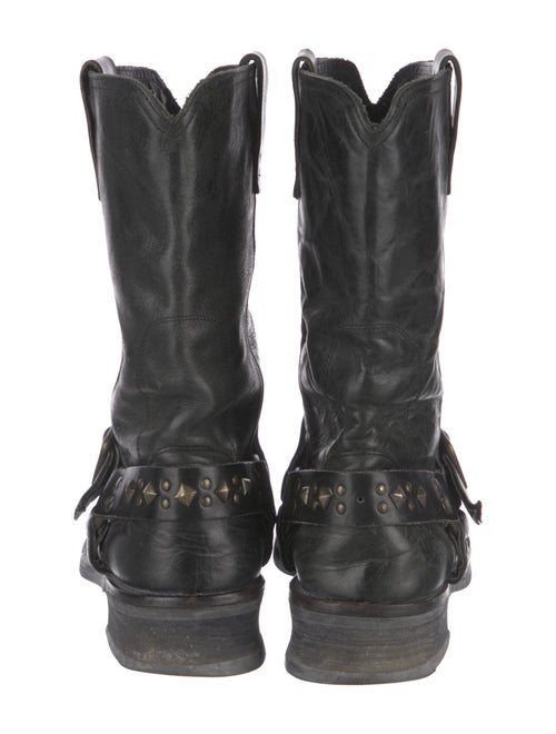 John Varvatos Leather Studded Accents Boots