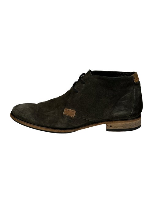 John Varvatos Suede Lace-Up Boots