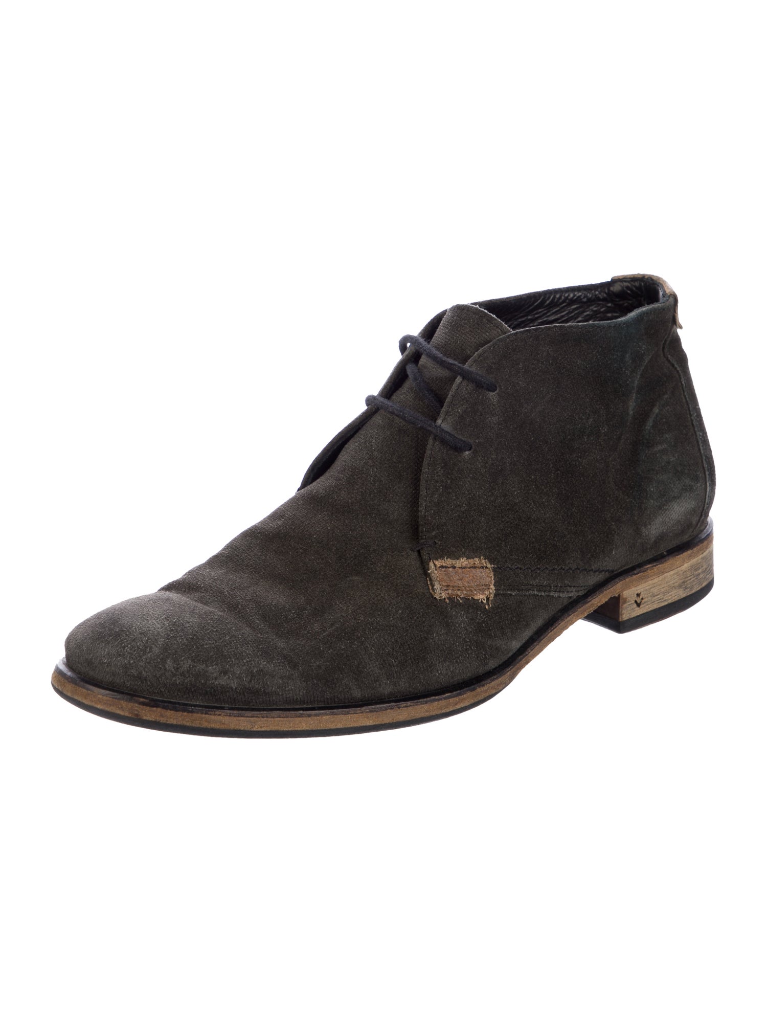 John Varvatos Suede Lace-Up Boots