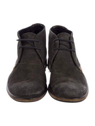 John Varvatos Suede Lace-Up Boots