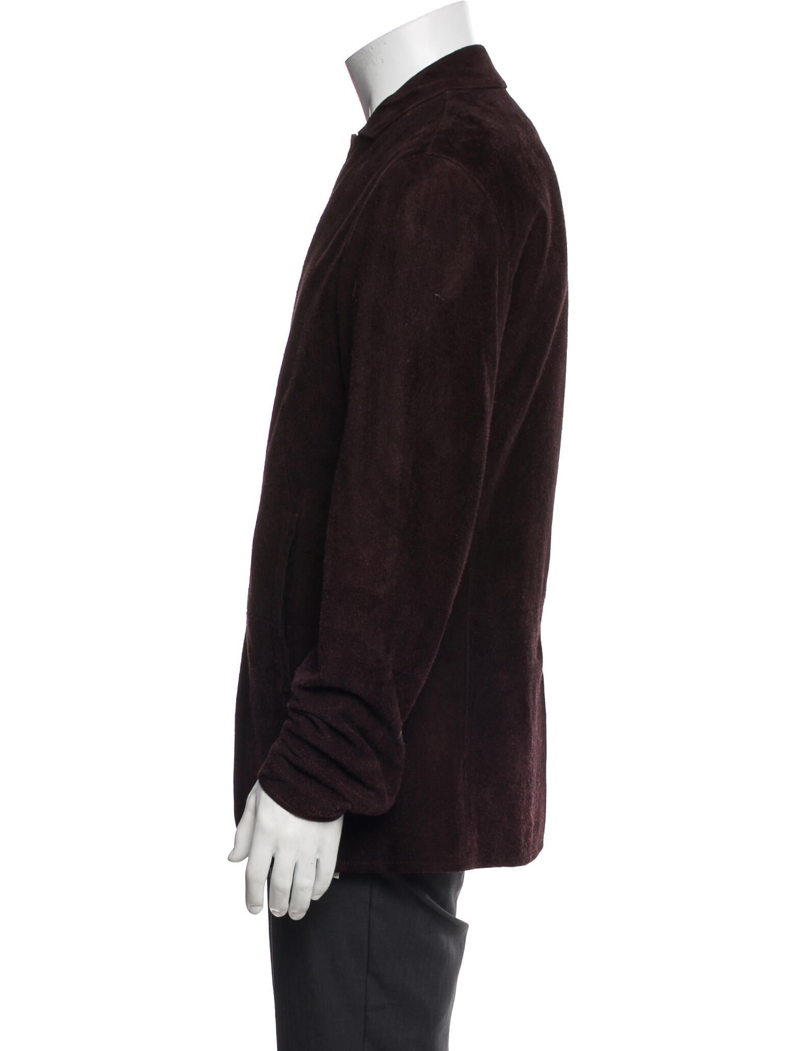 John Varvatos Goat Leather Utility Jacket