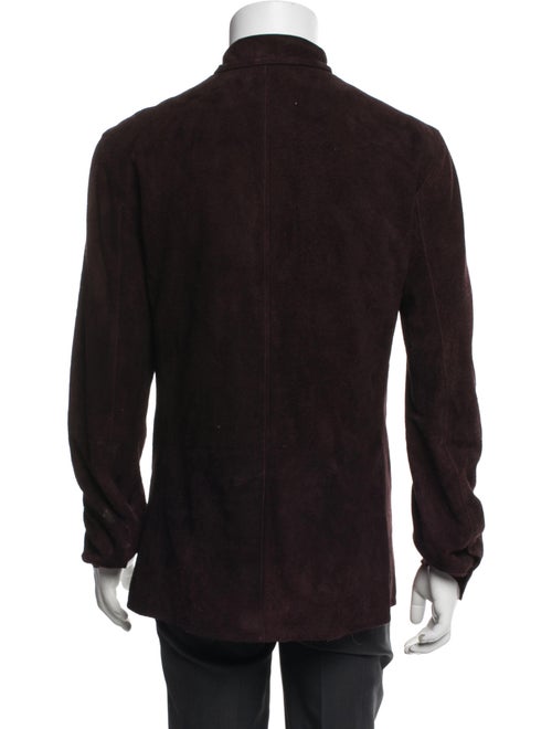 John Varvatos Goat Leather Utility Jacket