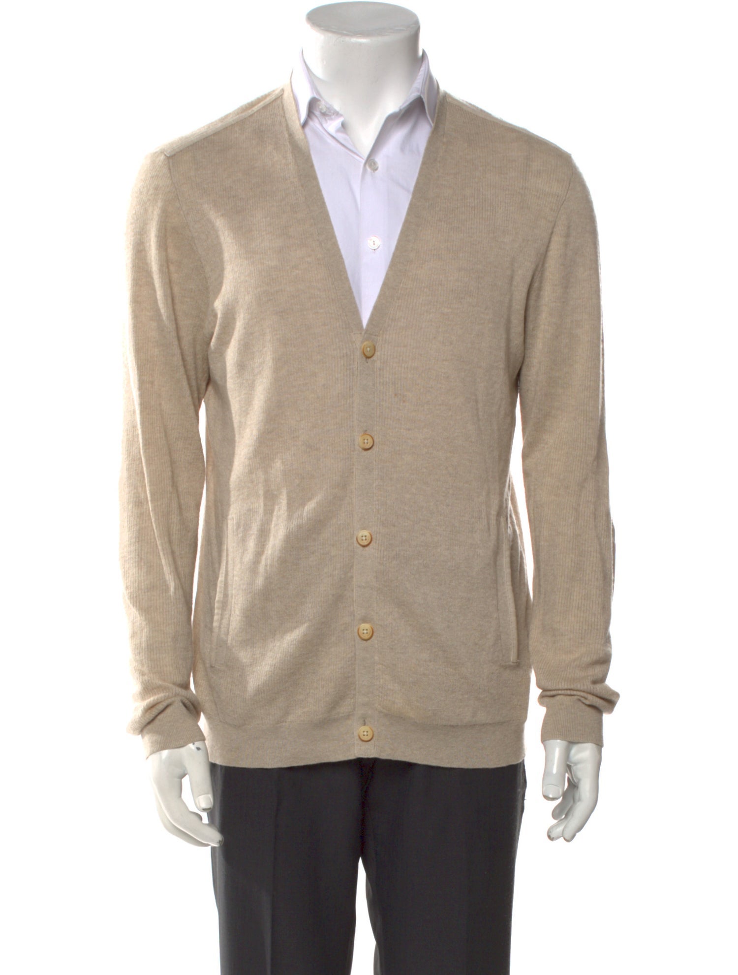 John Varvatos Linen V-Neck Cardigan