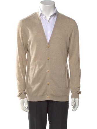 John Varvatos Linen V-Neck Cardigan