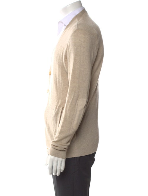 John Varvatos Linen V-Neck Cardigan