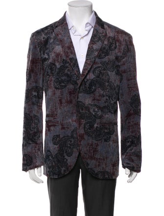 John Varvatos Floral Print Blazer