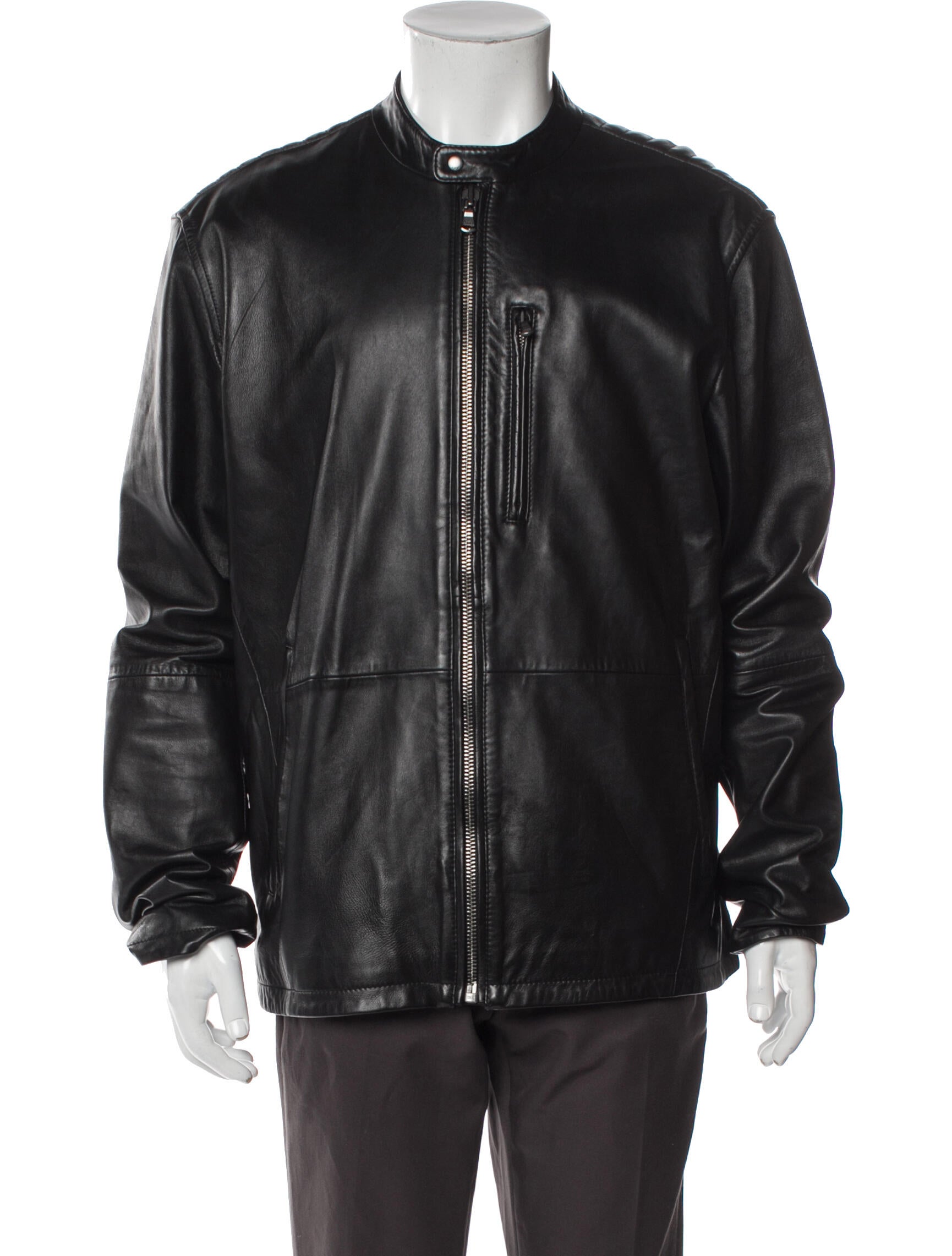 John Varvatos Leather Moto Jacket