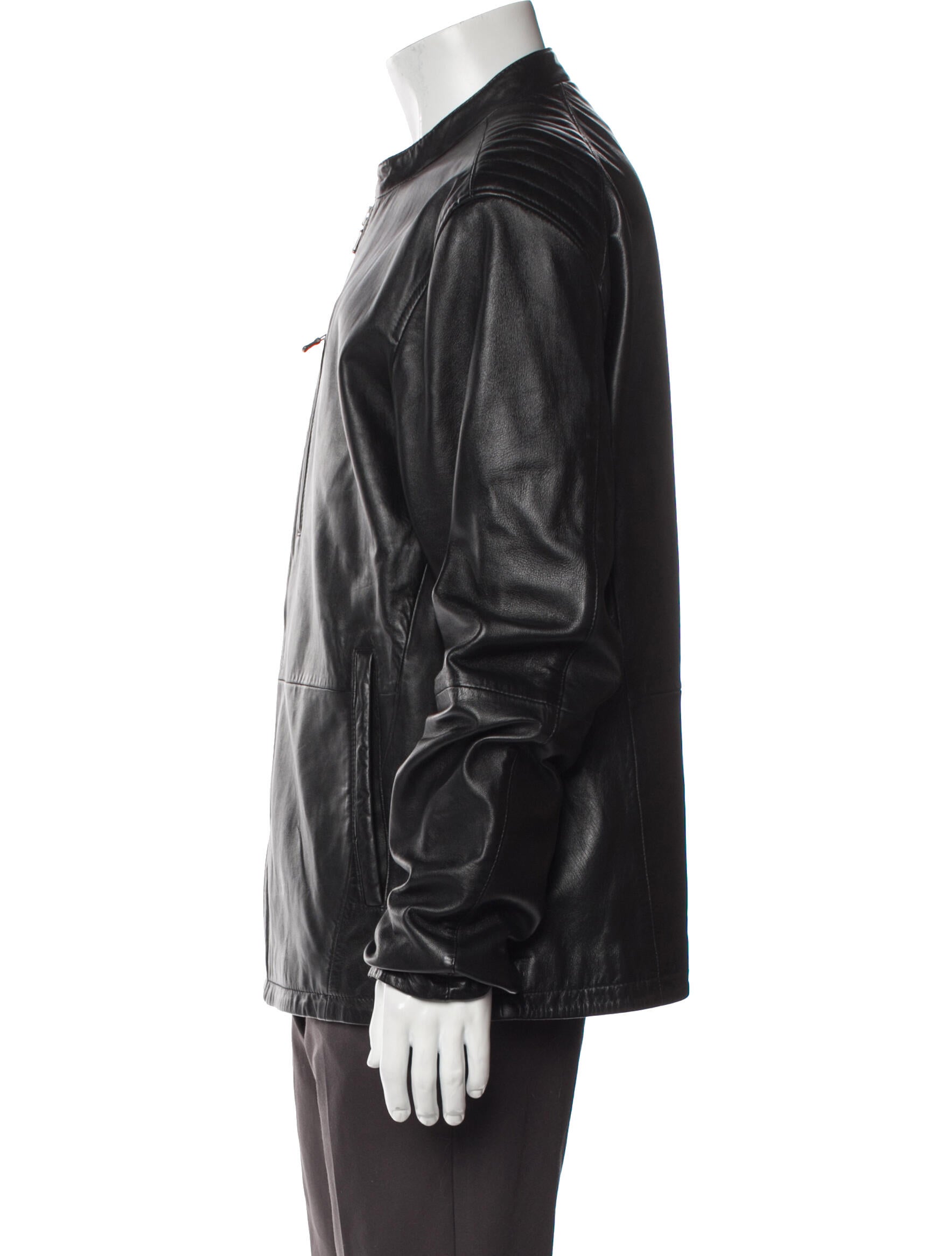 John Varvatos Leather Moto Jacket