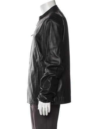 John Varvatos Leather Moto Jacket