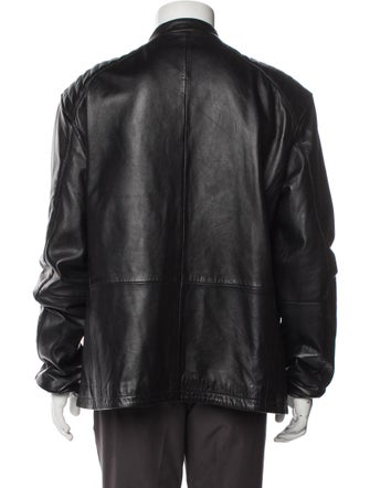 John Varvatos Leather Moto Jacket