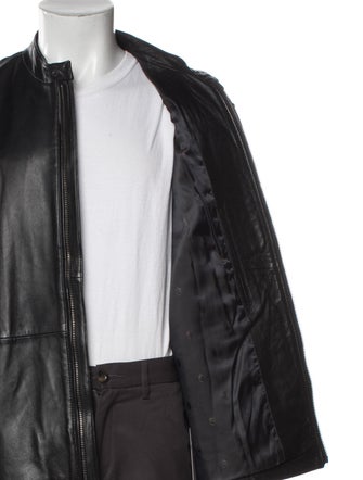 John Varvatos Leather Moto Jacket