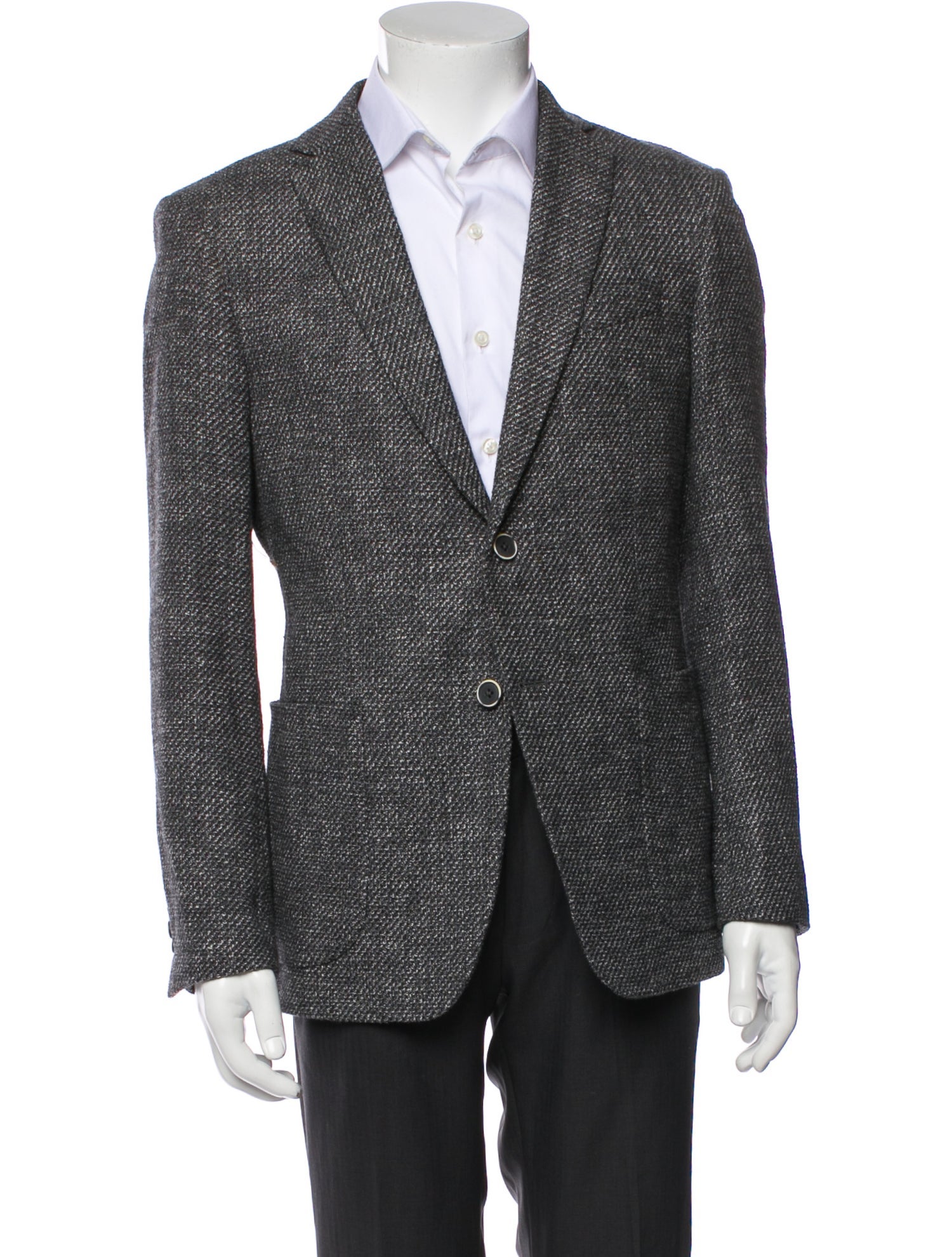 John Varvatos Tweed Pattern Blazer