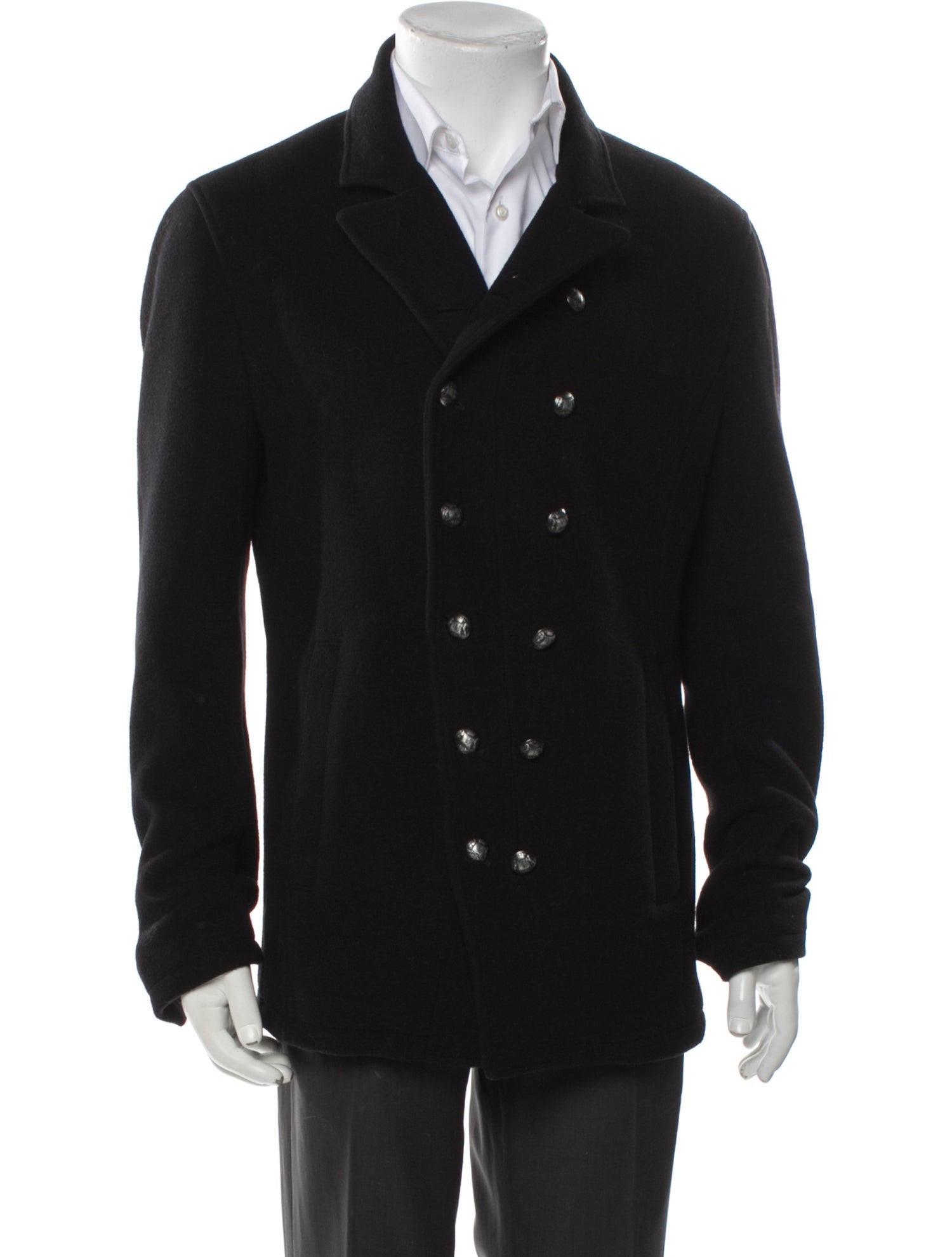John Varvatos Virgin Wool Peacoat