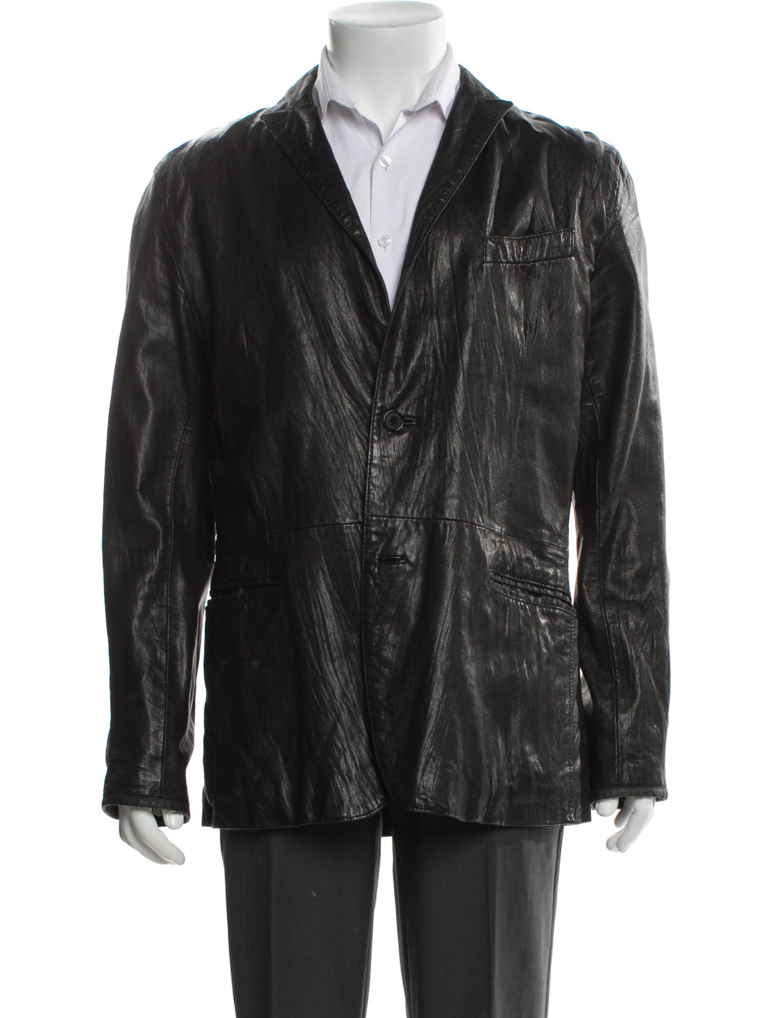 John Varvatos Lambskin Peacoat