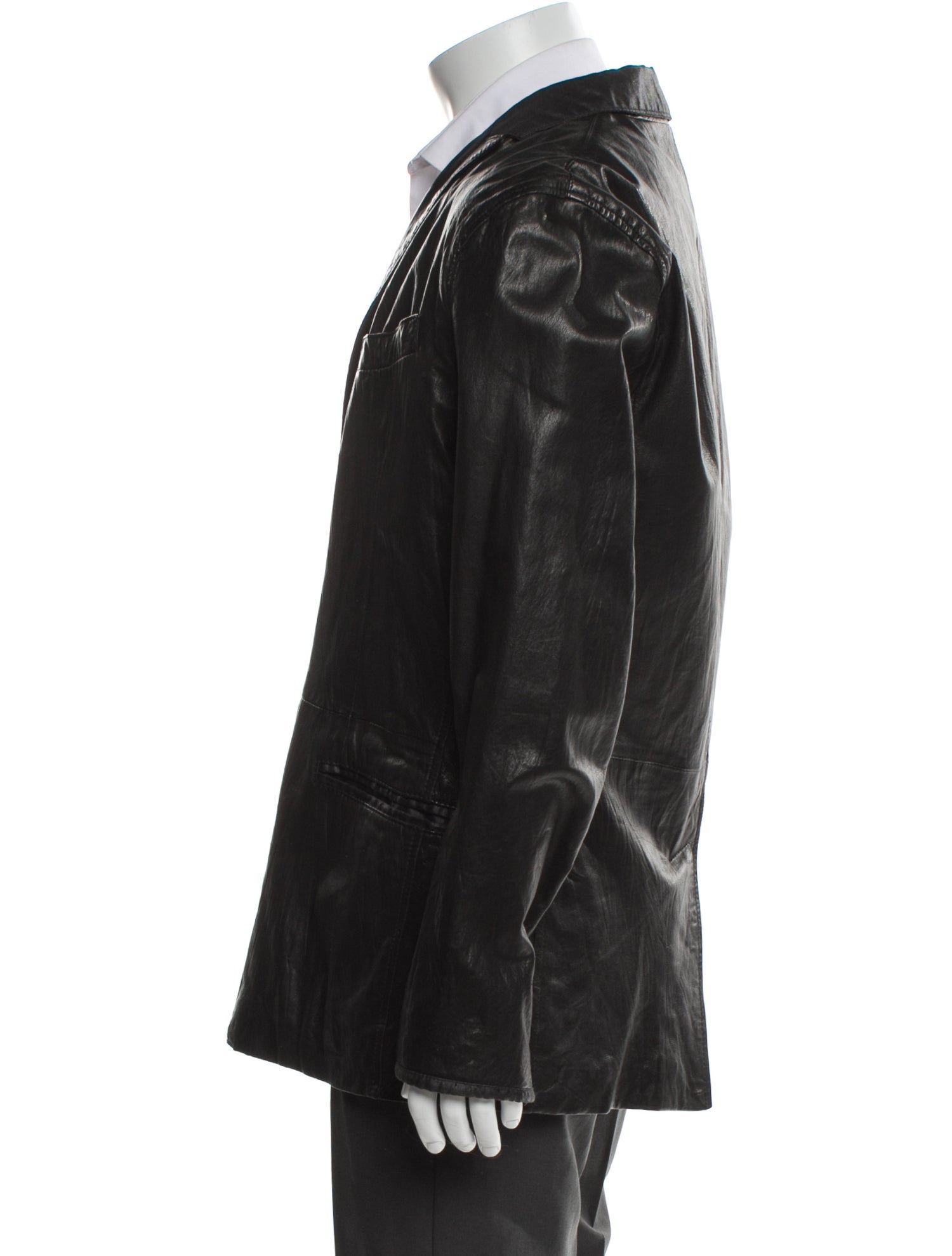 John Varvatos Lambskin Peacoat